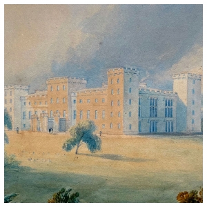 Kinnaird Castle painting by Lady Agnes Carnegie